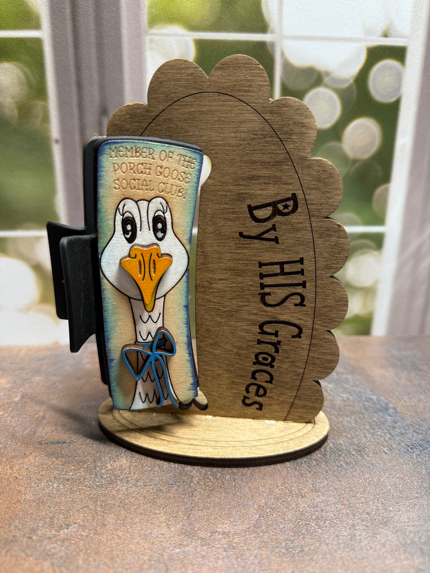 Member of the Porch Goose Hair Clip