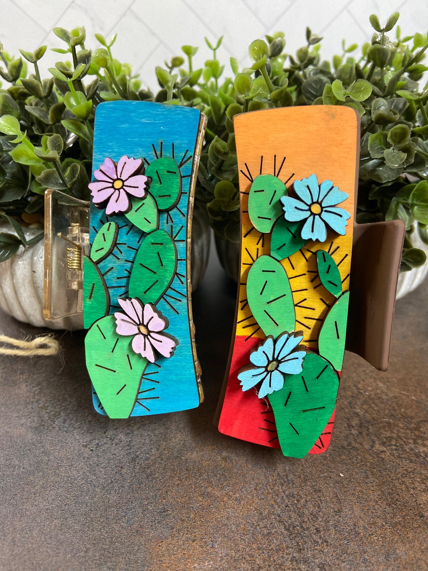 Cactus Hair Clip