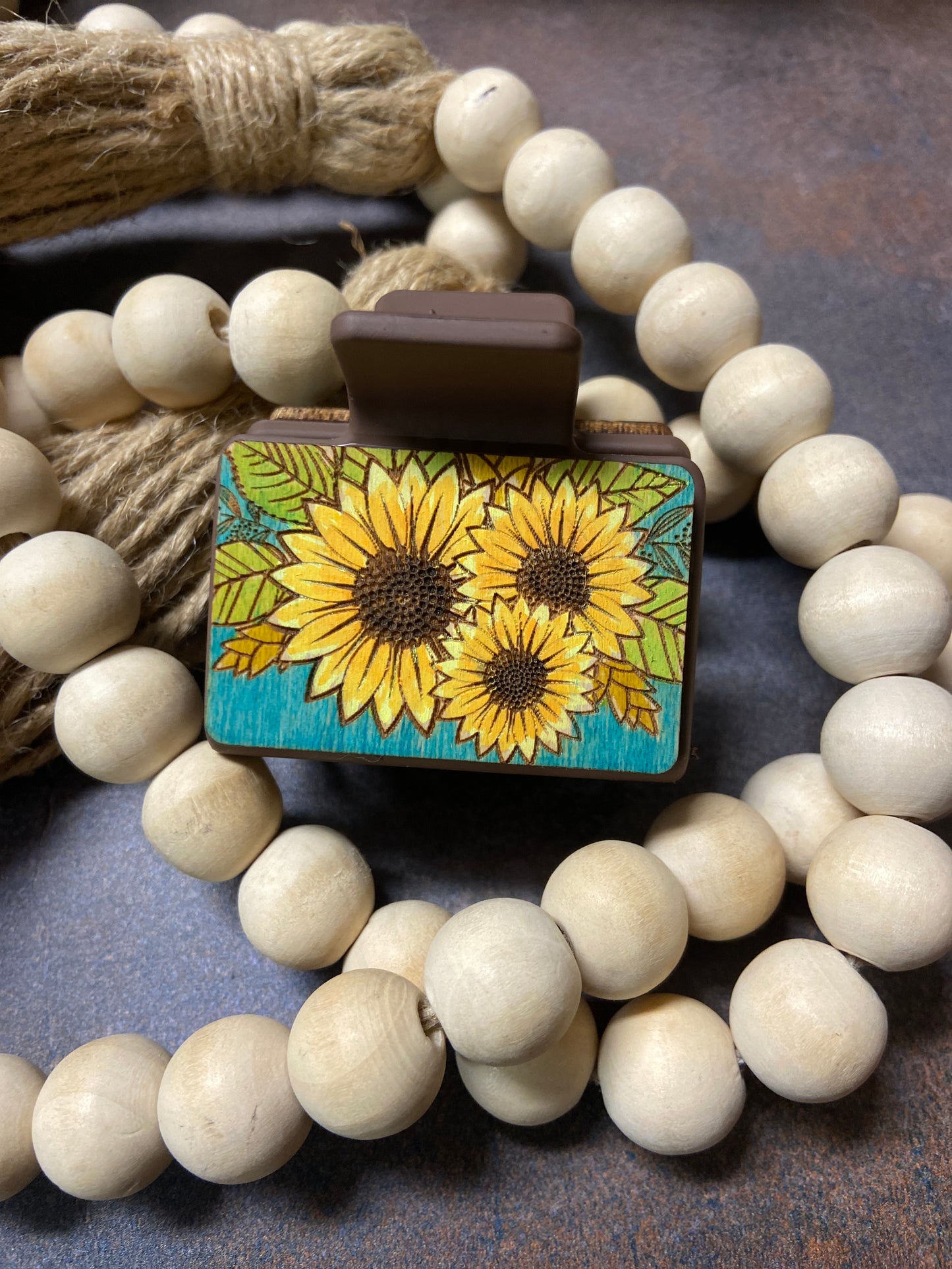 Sunflower 3 Hair clips