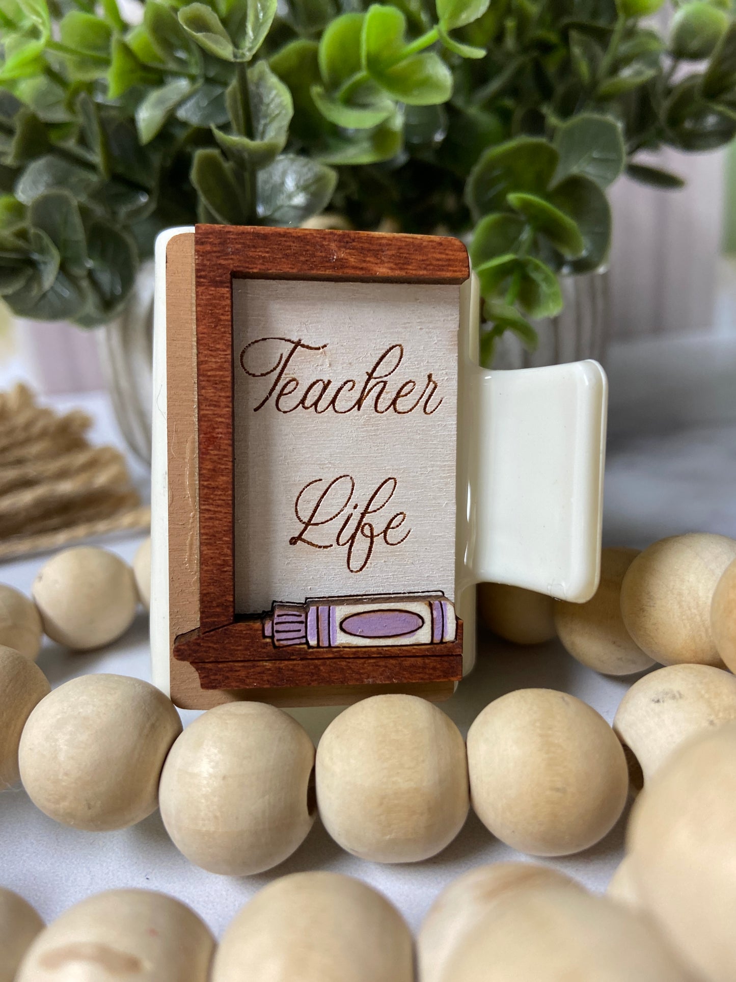 Teacher Life Hair Clip