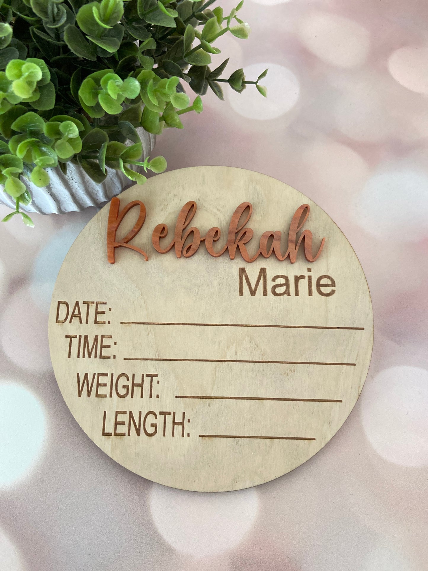 Birth Stat/Baby Announcement