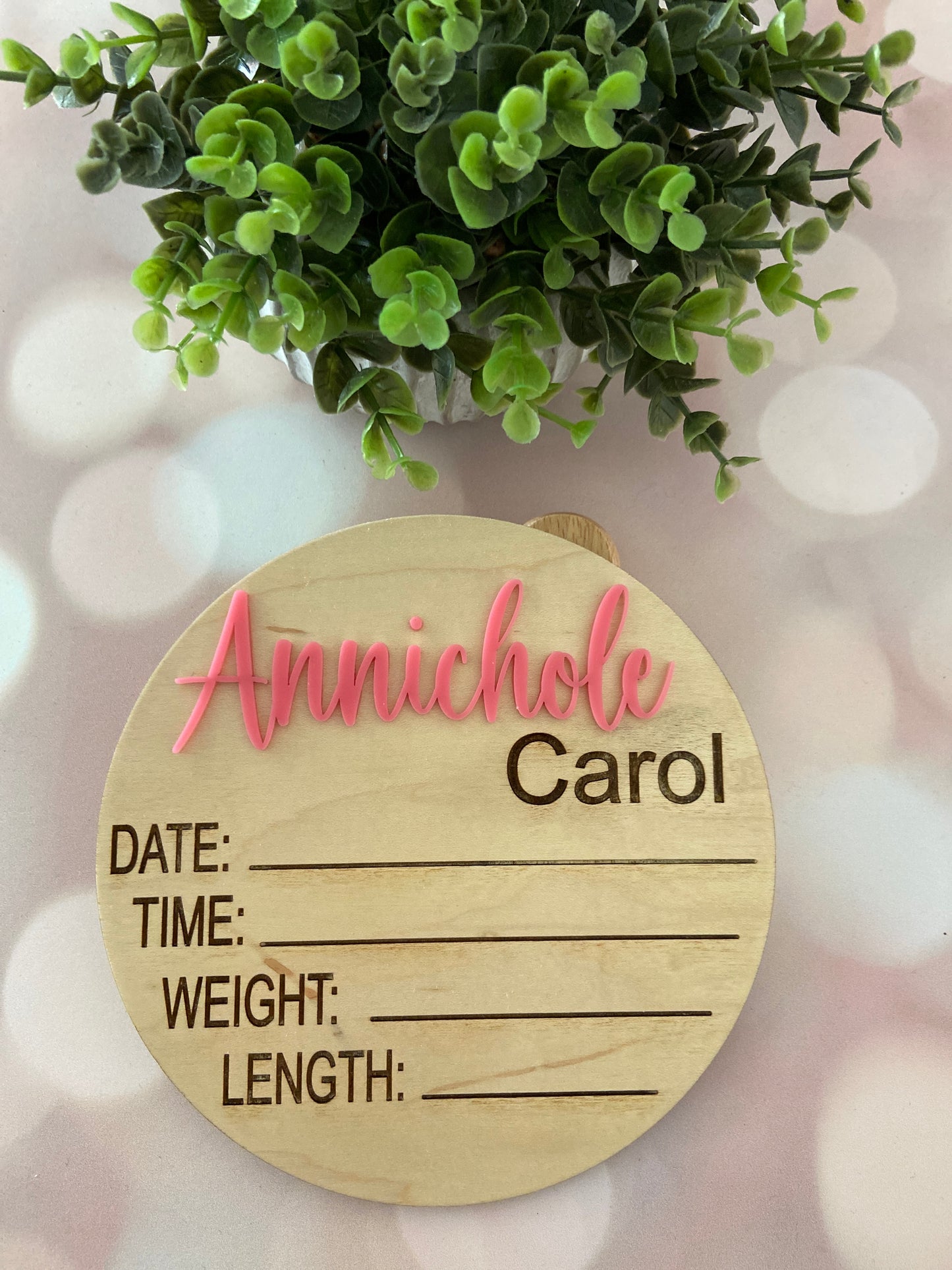 Birth Stat/Baby Announcement