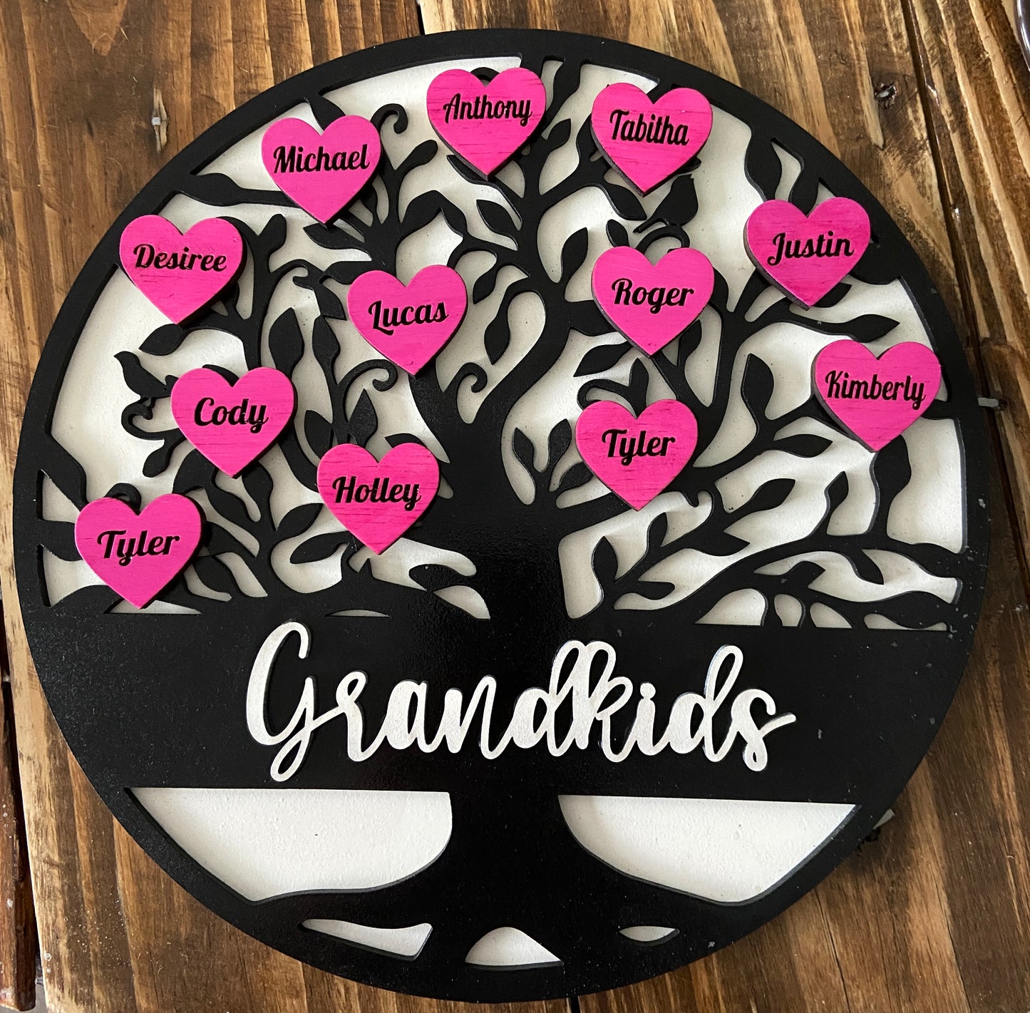 Family Tree Plaque with FREE stand