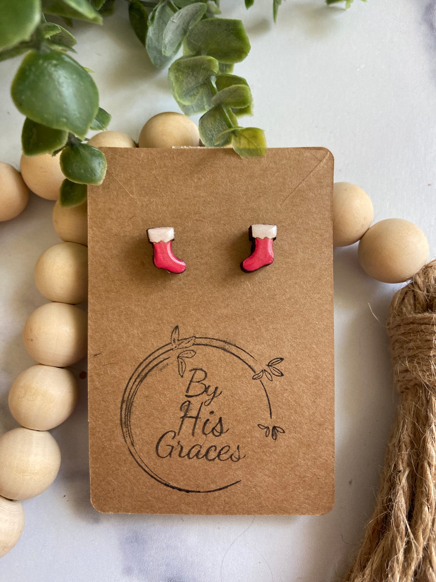 Christmas post earrings