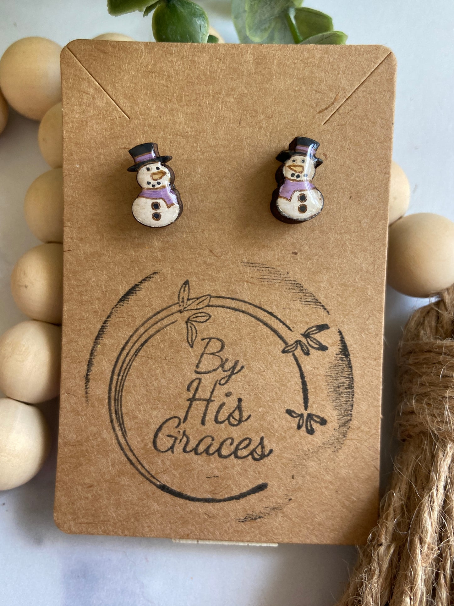 Christmas post earrings