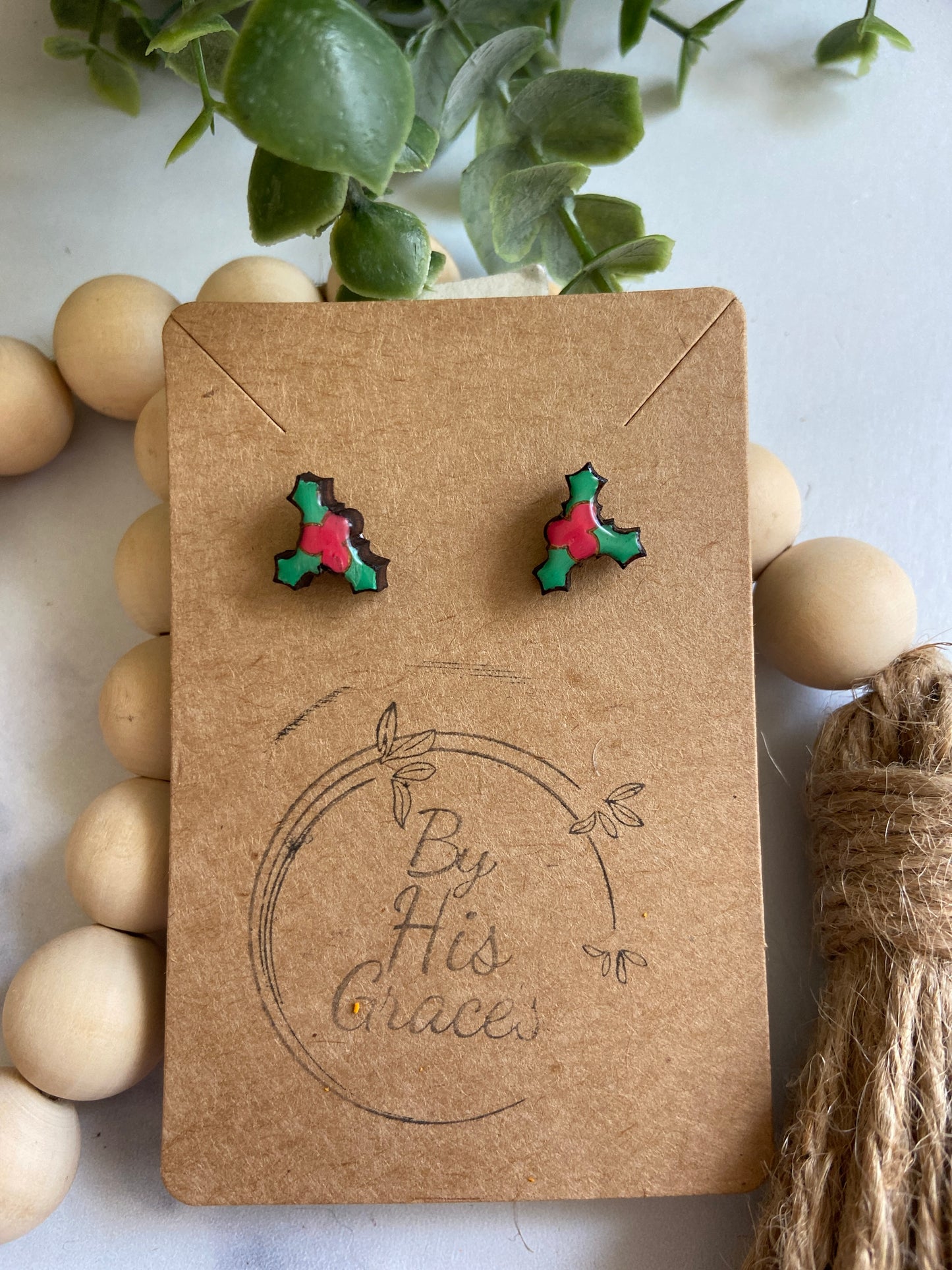 Christmas post earrings