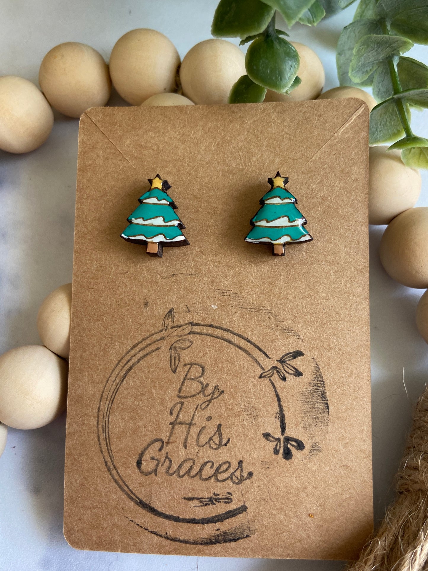 Christmas post earrings