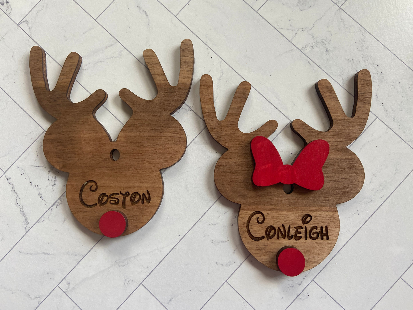 Reindeer Mouse Ornament-Personalized