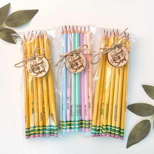 #2 Pencils with Engraving