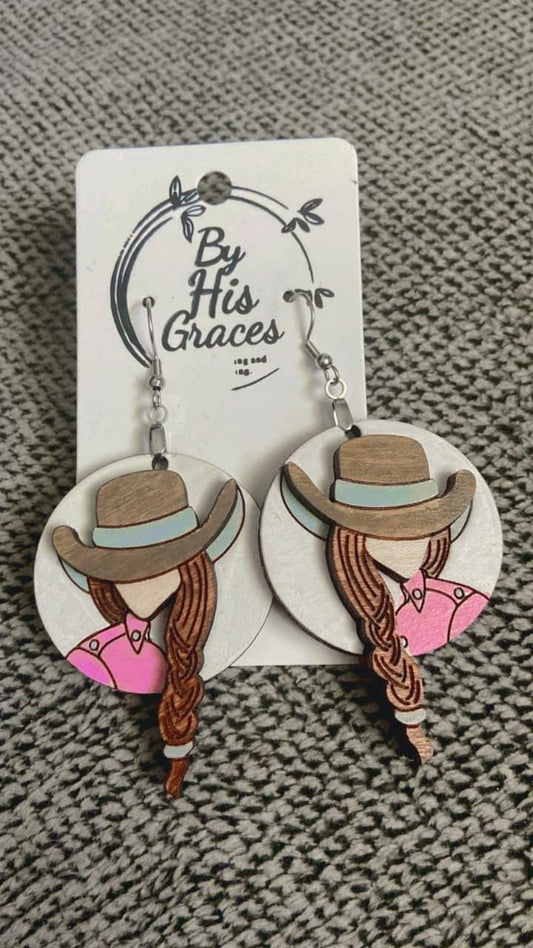 Cow Girl Earrings