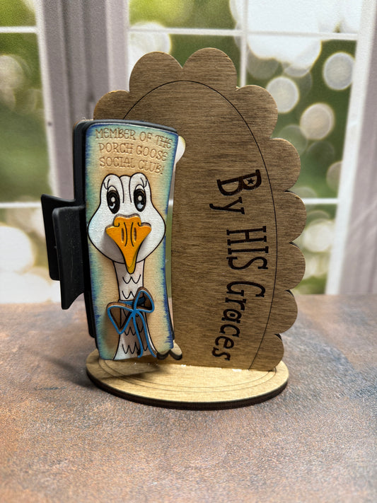 Member of the Porch Goose Hair Clip