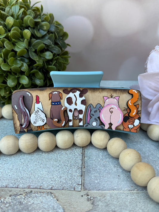 Animal Butts Hair clip
