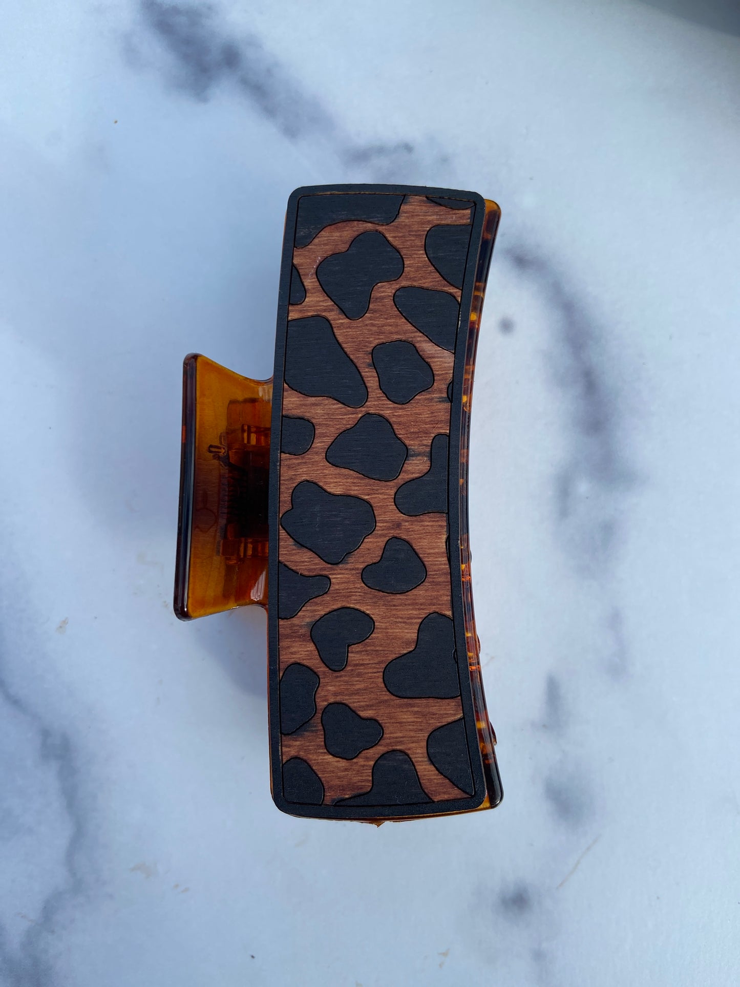 Cow Pattern Hair Clips