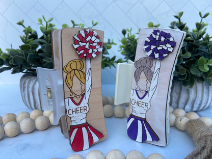 Cheer Hair Clips 2 sizes!