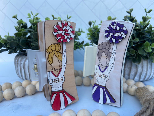 Cheer Hair Clips 2 sizes!