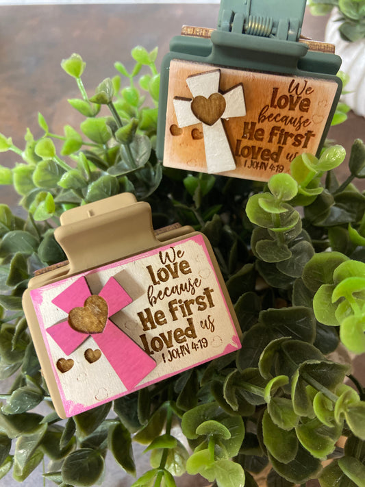 We Love because Hair Clip 2 Sizes!