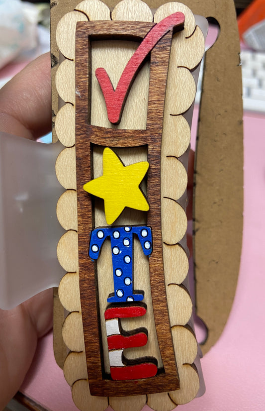 Vote Hair Clip