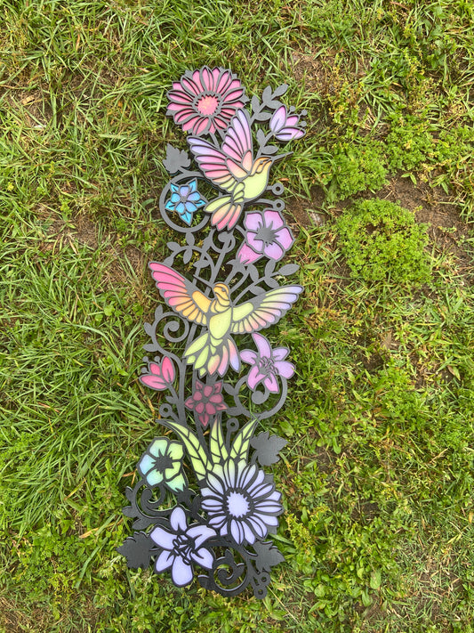Door Hanger- Garden Hummingbird