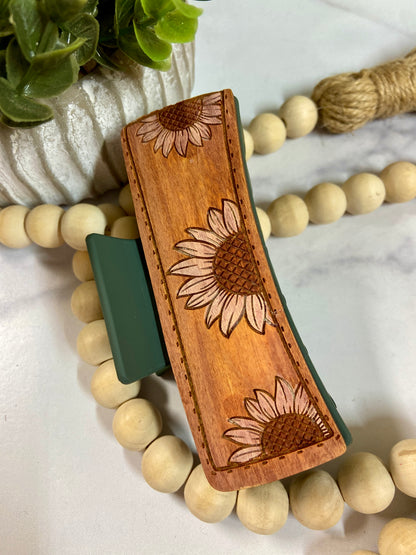 Sunflower Trio Hair Clip
