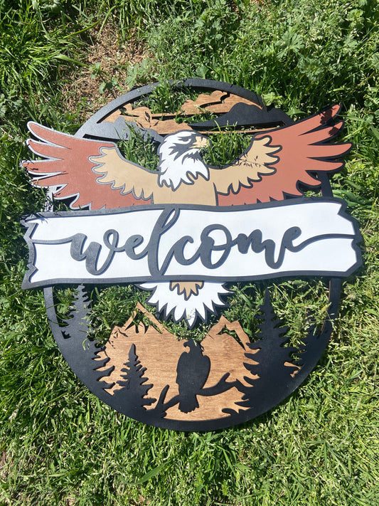 Eagle Welcome Doory Hanger