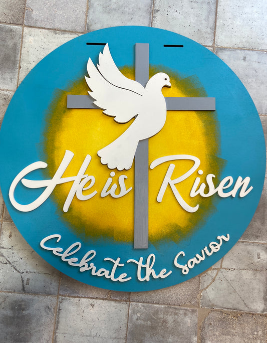 He is Risen Door Hanger