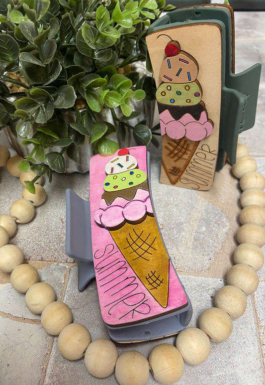Summer Ice Cream Hair Clip