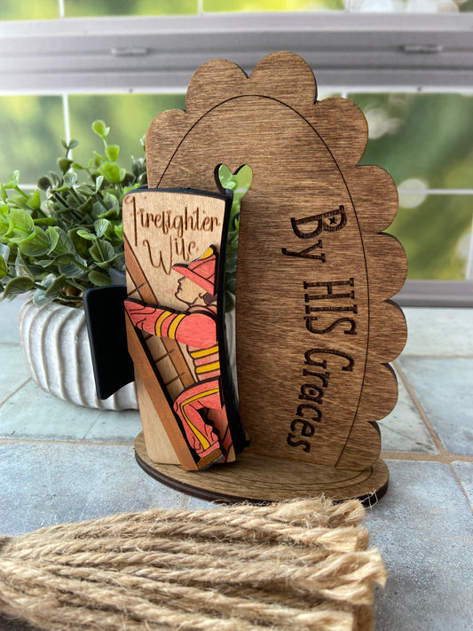 Firefighter Wife Hair Clip 2 Sizes!