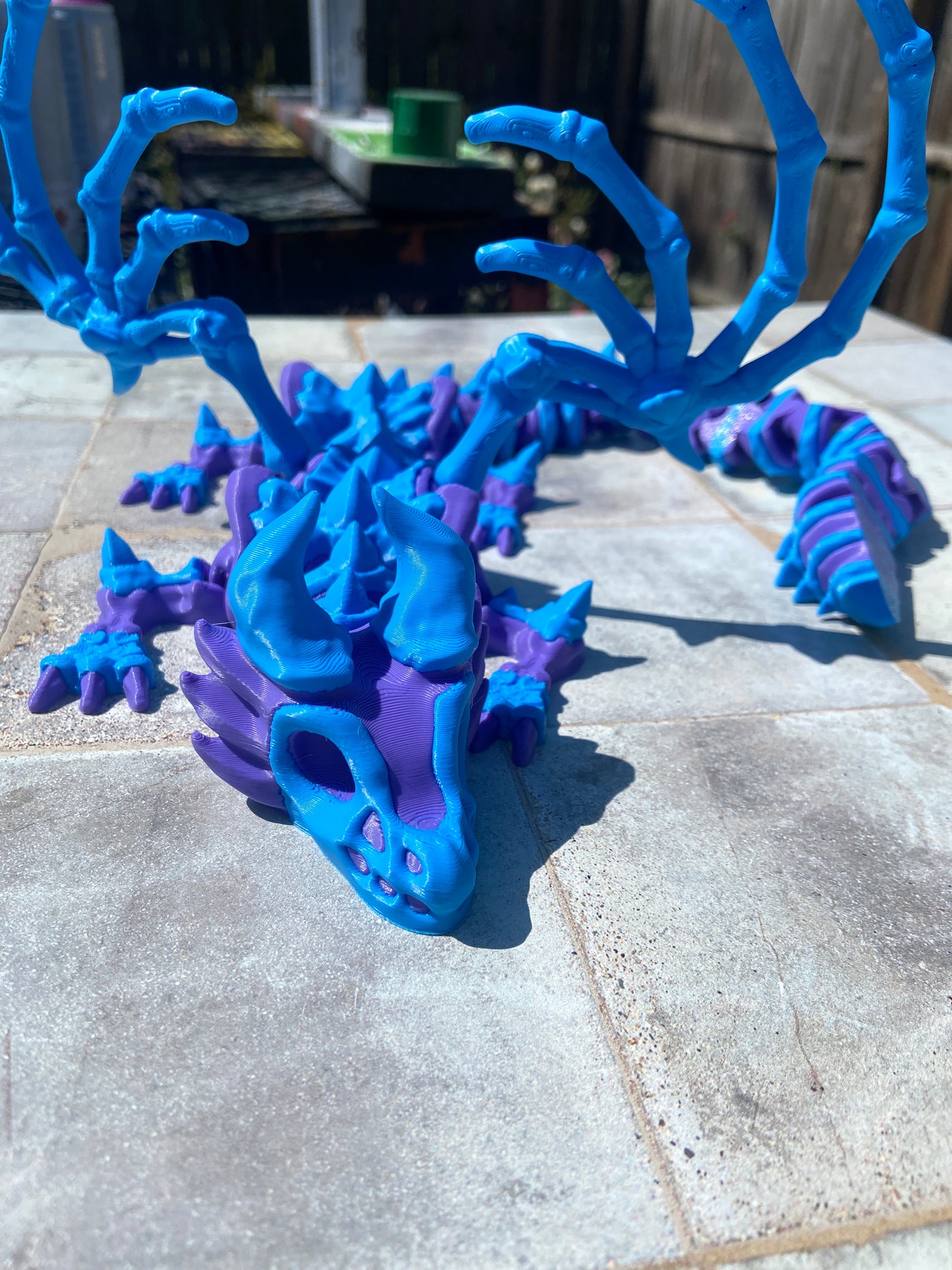 3D Blue Bones Dragon