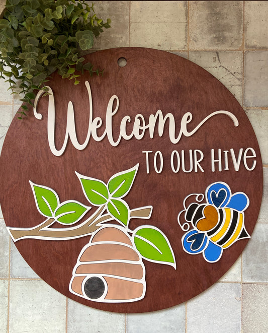 Welcome to our Hive Door Hanger