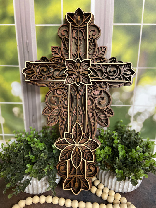 Intricate Cross 4 Layers