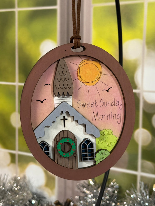 Sweet Sunday Morning Ornament