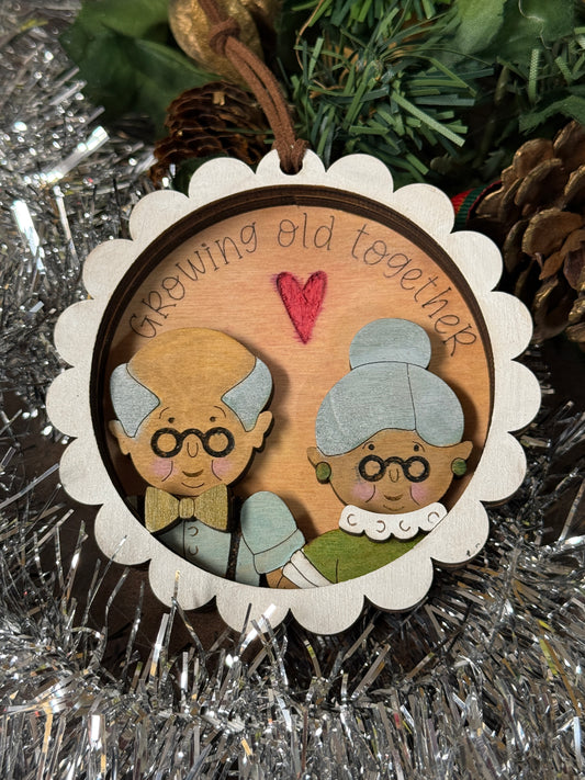 Growing Old Together Ornament