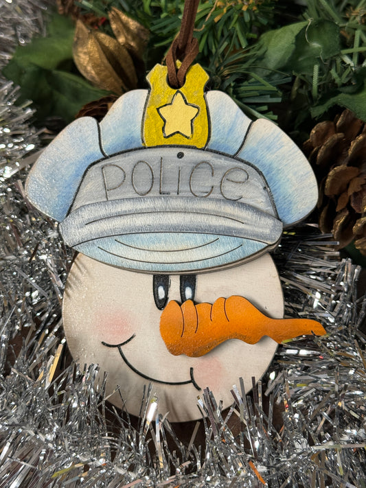 Police Snowman Ornament
