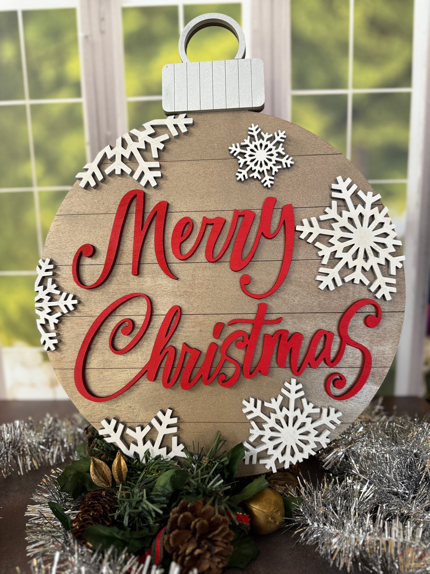 Christmas Ornament Door Hanger