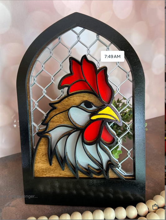 Rooster Arch Key Holder
