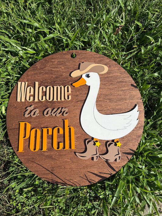 Welcome to our Porch Goose Hanger