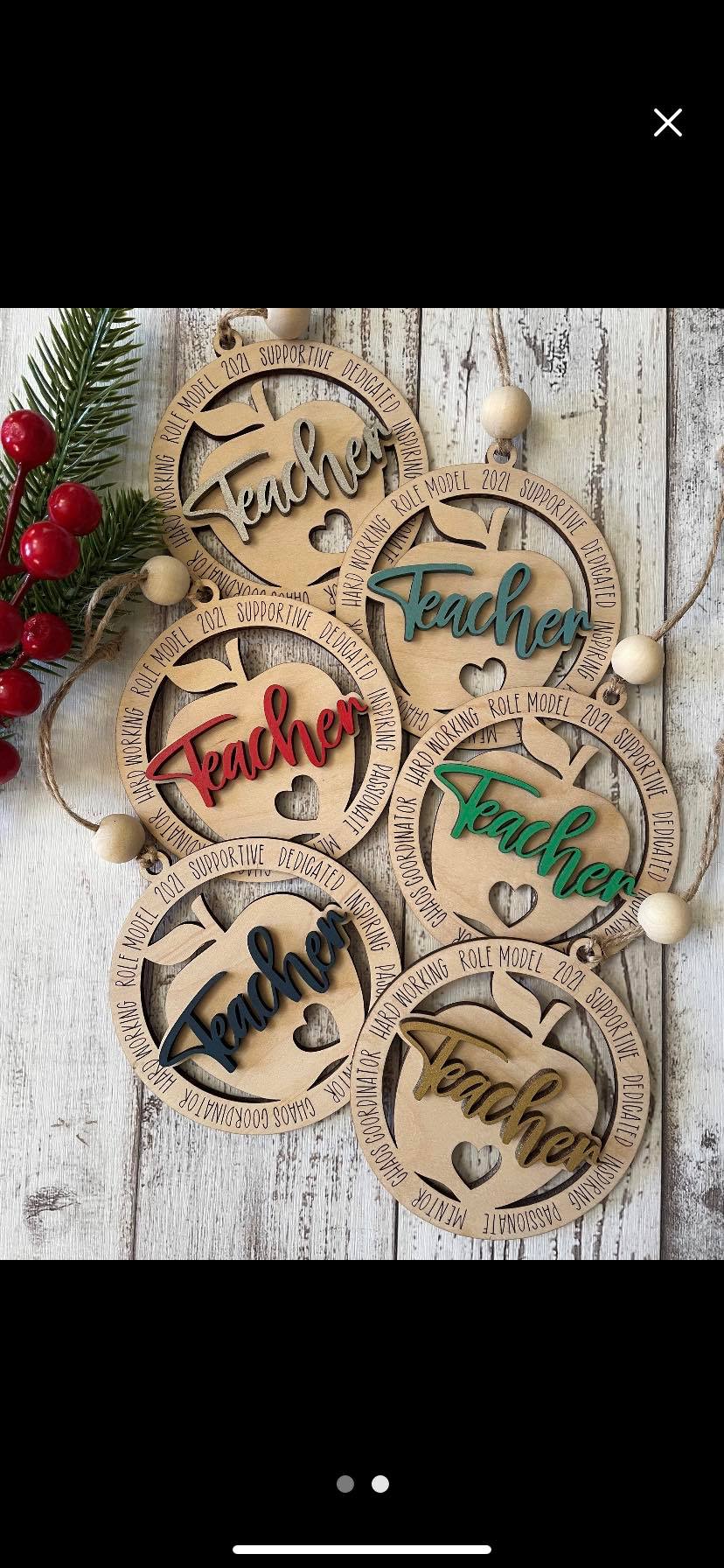 Teacher Ornaments
