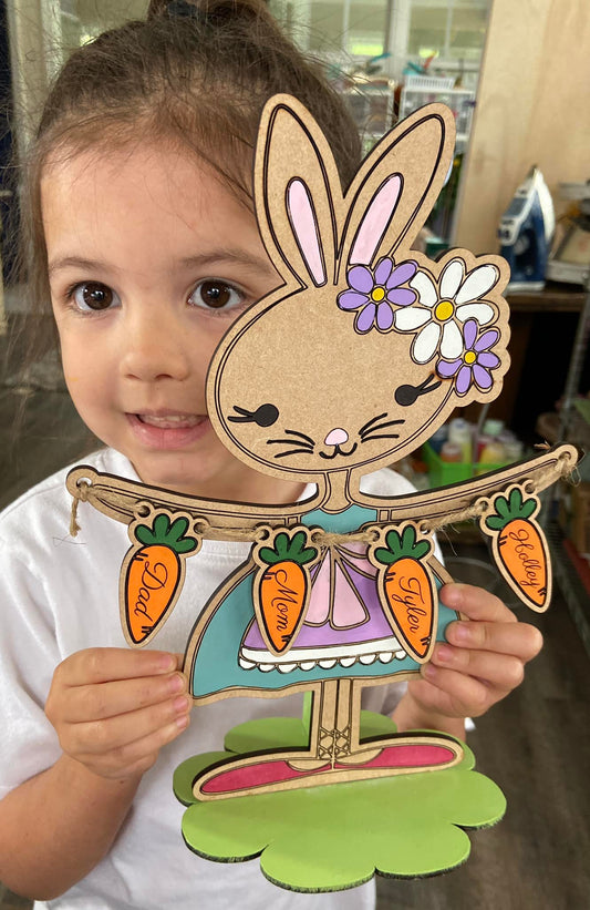Family Rabbit with carrots