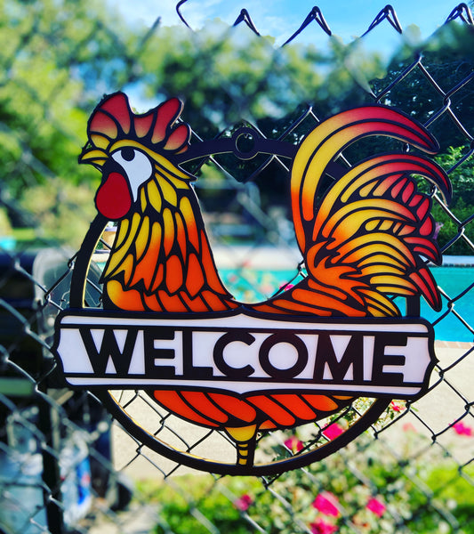 Door Hanger- Rooster