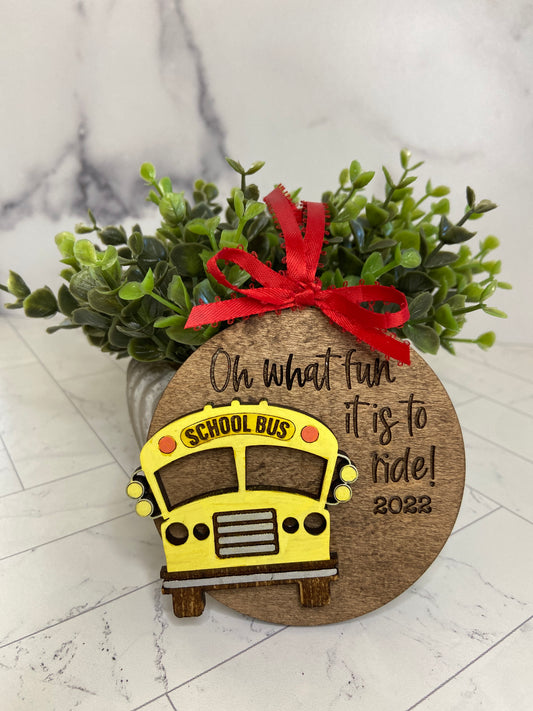 School Bus ornament