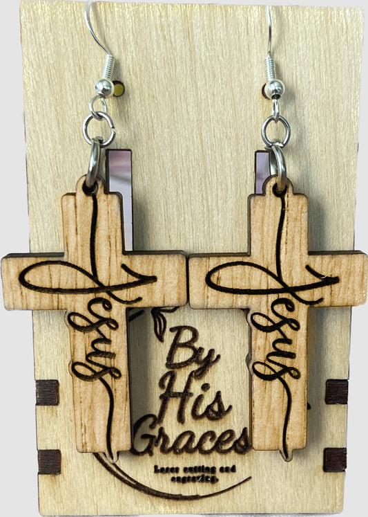Jesus Cross Earrings
